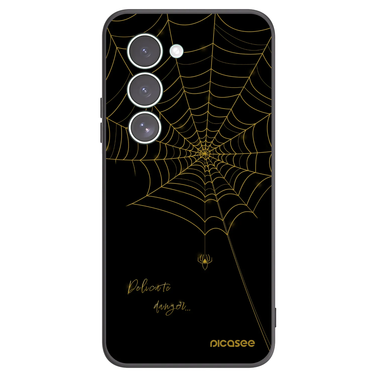Picasee Xiaomi Redmi 15 5G Hülle - Schwarzes Silikon - Delicate danger