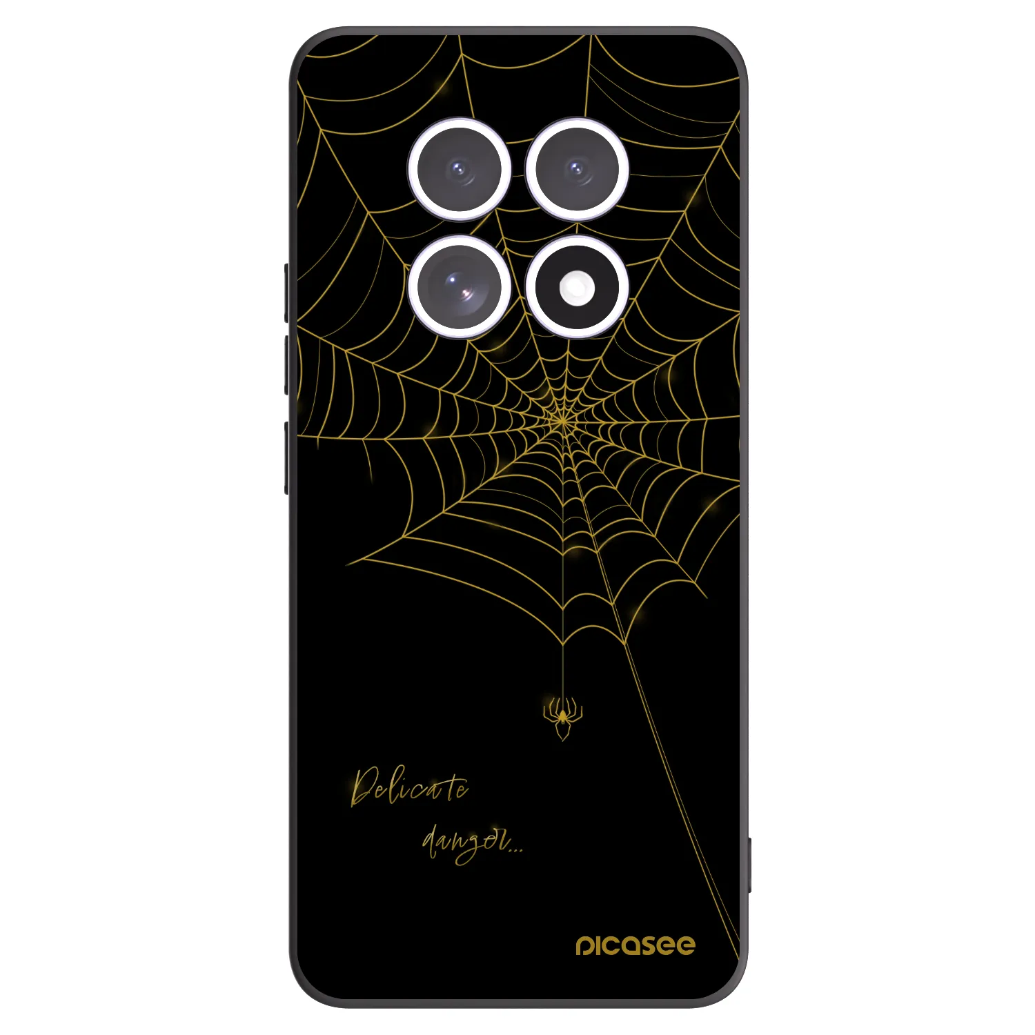 Picasee Xiaomi Redmi Note 15 4G Hülle - Schwarzes Silikon - Delicate danger