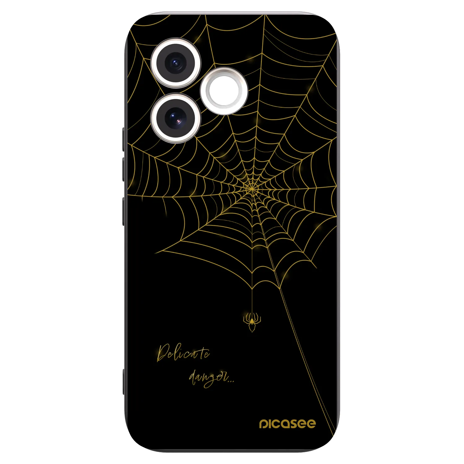 Picasee Honor 600 Lite Hülle - Schwarzes Silikon - Delicate danger