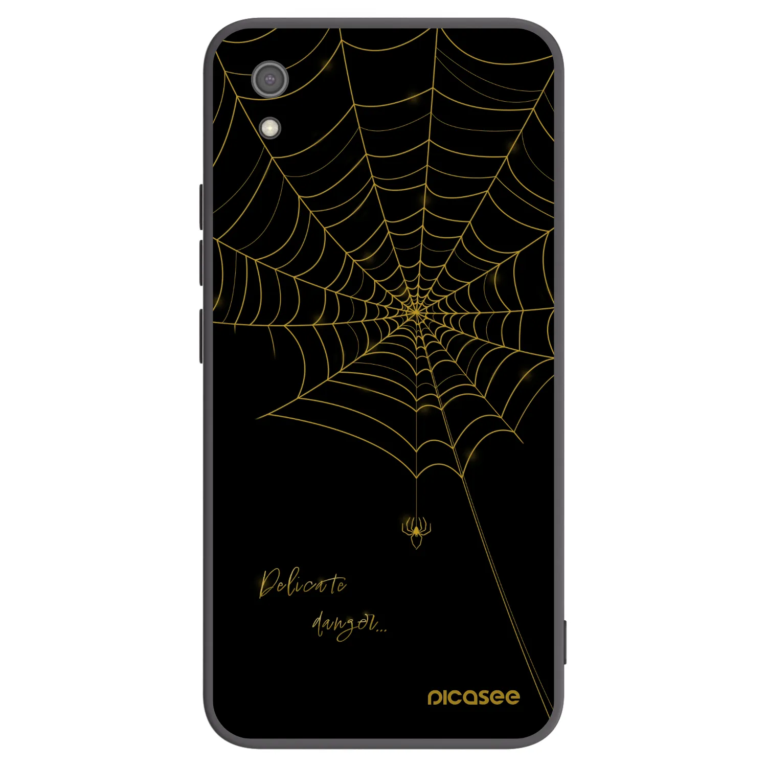 Picasee Xiaomi Redmi 7A Hülle - Schwarzes Silikon - Delicate danger