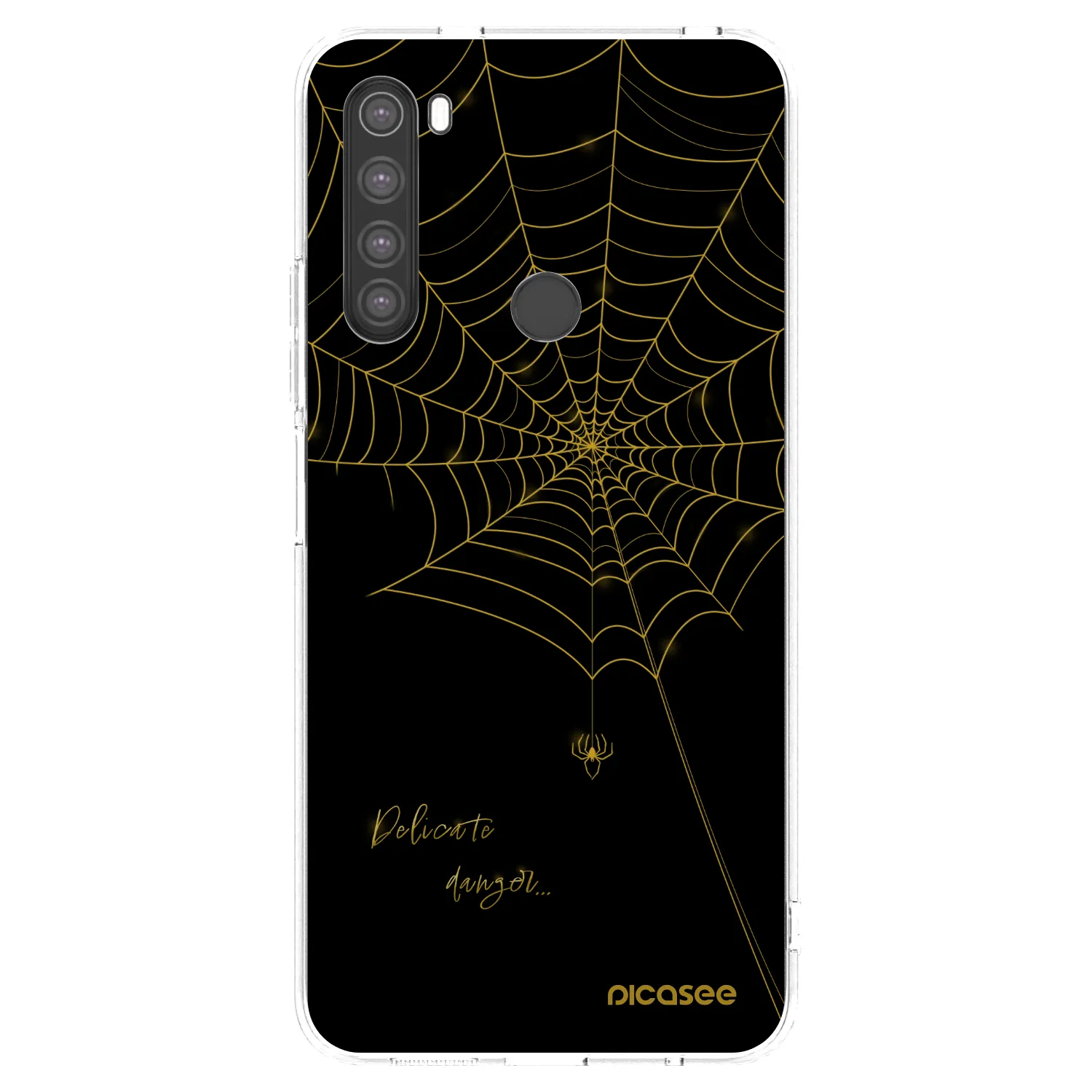 Picasee Xiaomi Redmi Note 8 Hülle - Transparentes Silikon - Delicate danger