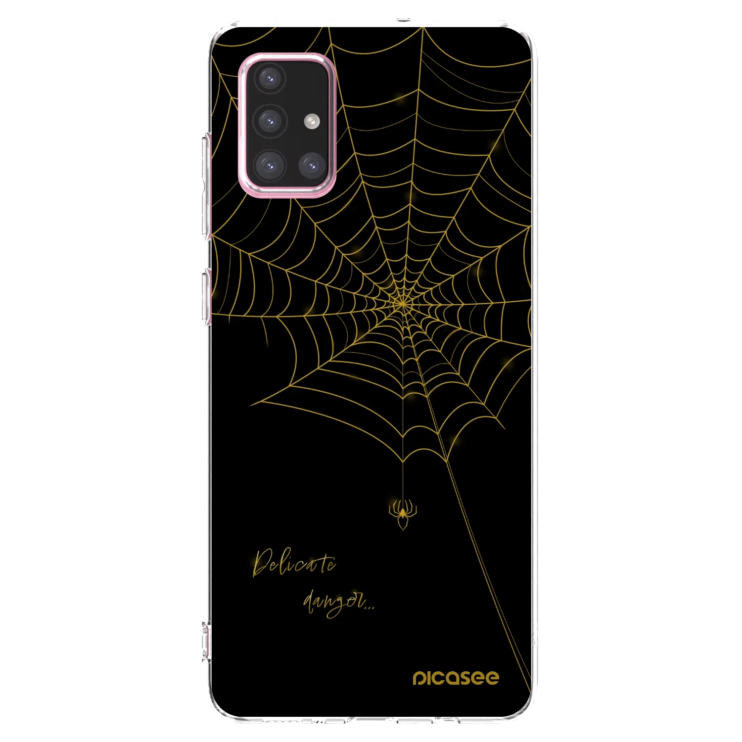 Picasee Samsung Galaxy A71 A715F Hülle - Transparentes Silikon - Delicate danger