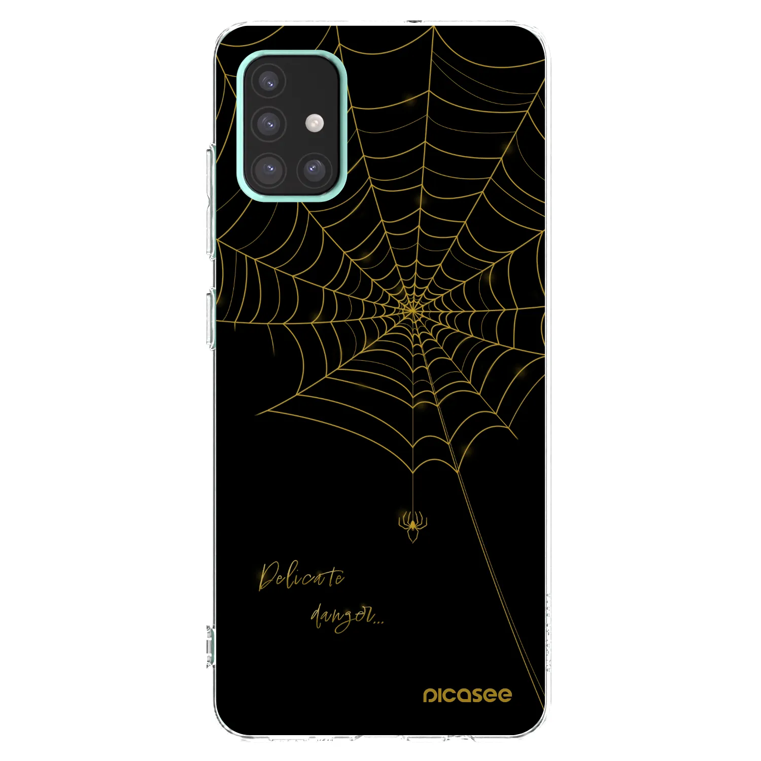 Picasee Samsung Galaxy A51 A515F Hülle - Transparentes Silikon - Delicate danger