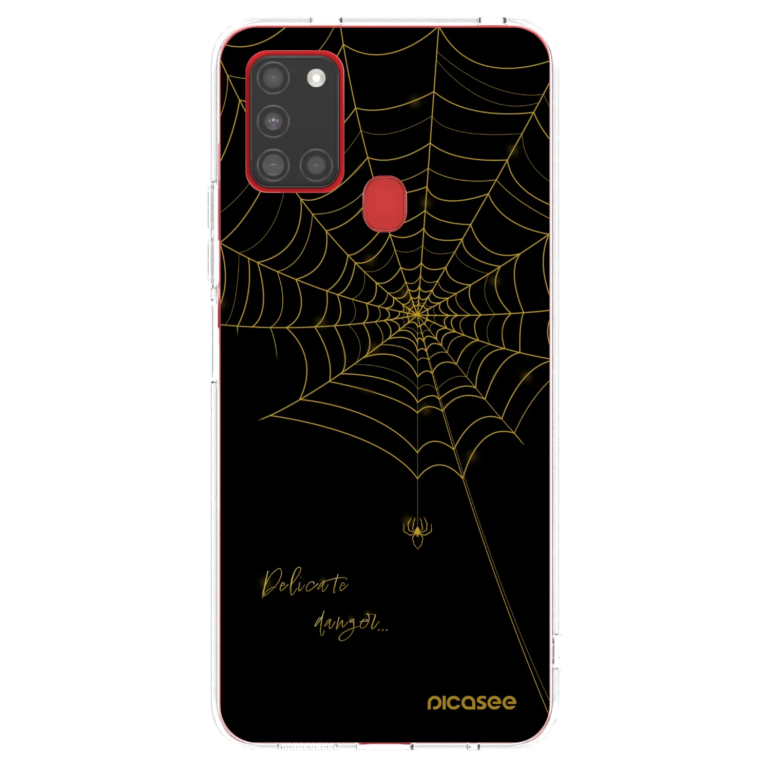 Picasee Samsung Galaxy A21s Hülle - Transparentes Silikon - Delicate danger