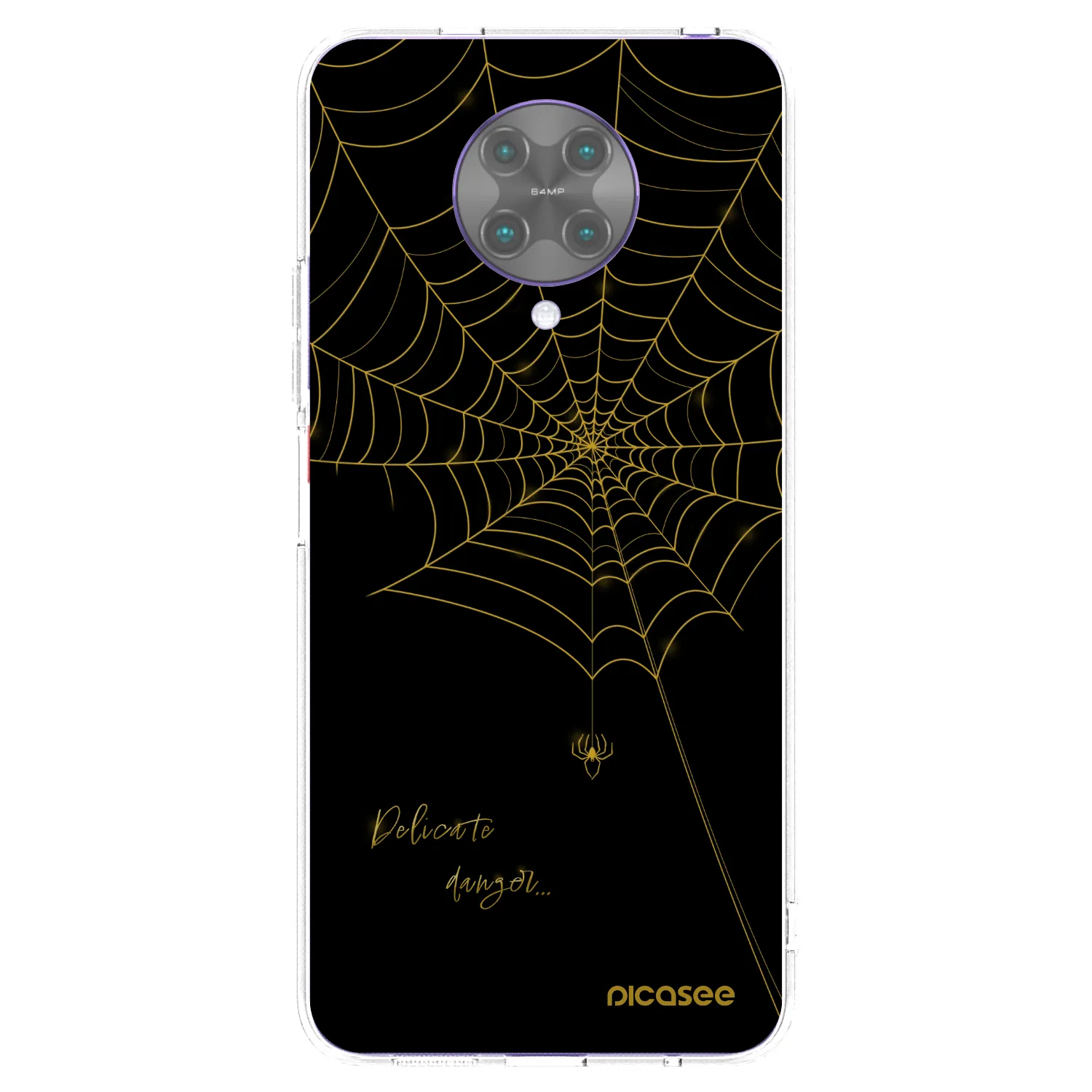 Picasee Xiaomi Poco F2 Pro Hülle - Transparentes Silikon - Delicate danger