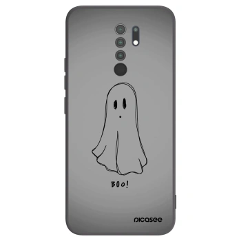 Picasee Xiaomi Redmi 9 Hülle - Schwarzes Silikon - Ghost