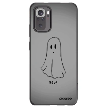 Picasee Xiaomi Redmi Note 10S Hülle - Schwarzes Silikon - Ghost