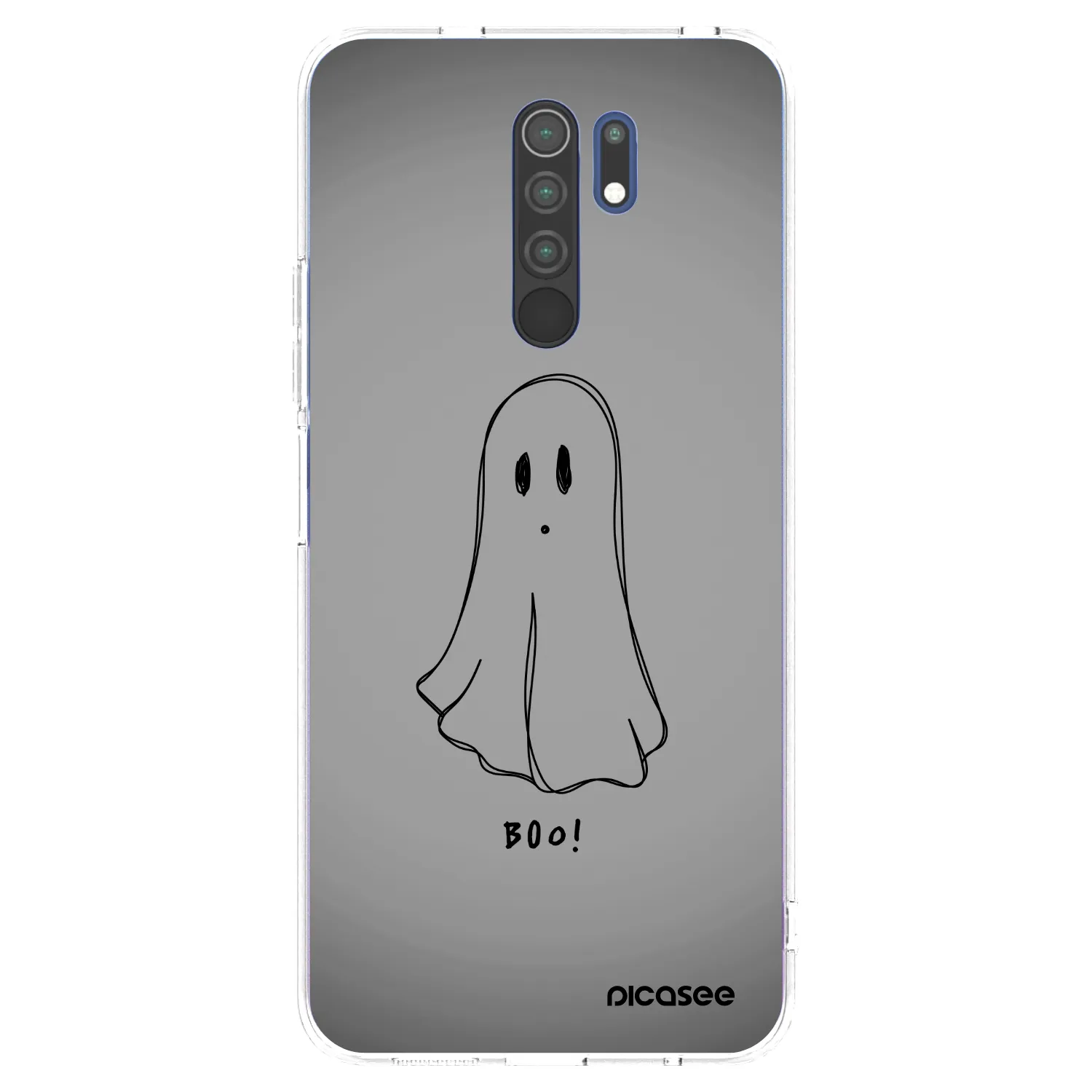 Picasee Xiaomi Redmi 9 Hülle - Transparentes Silikon - Ghost