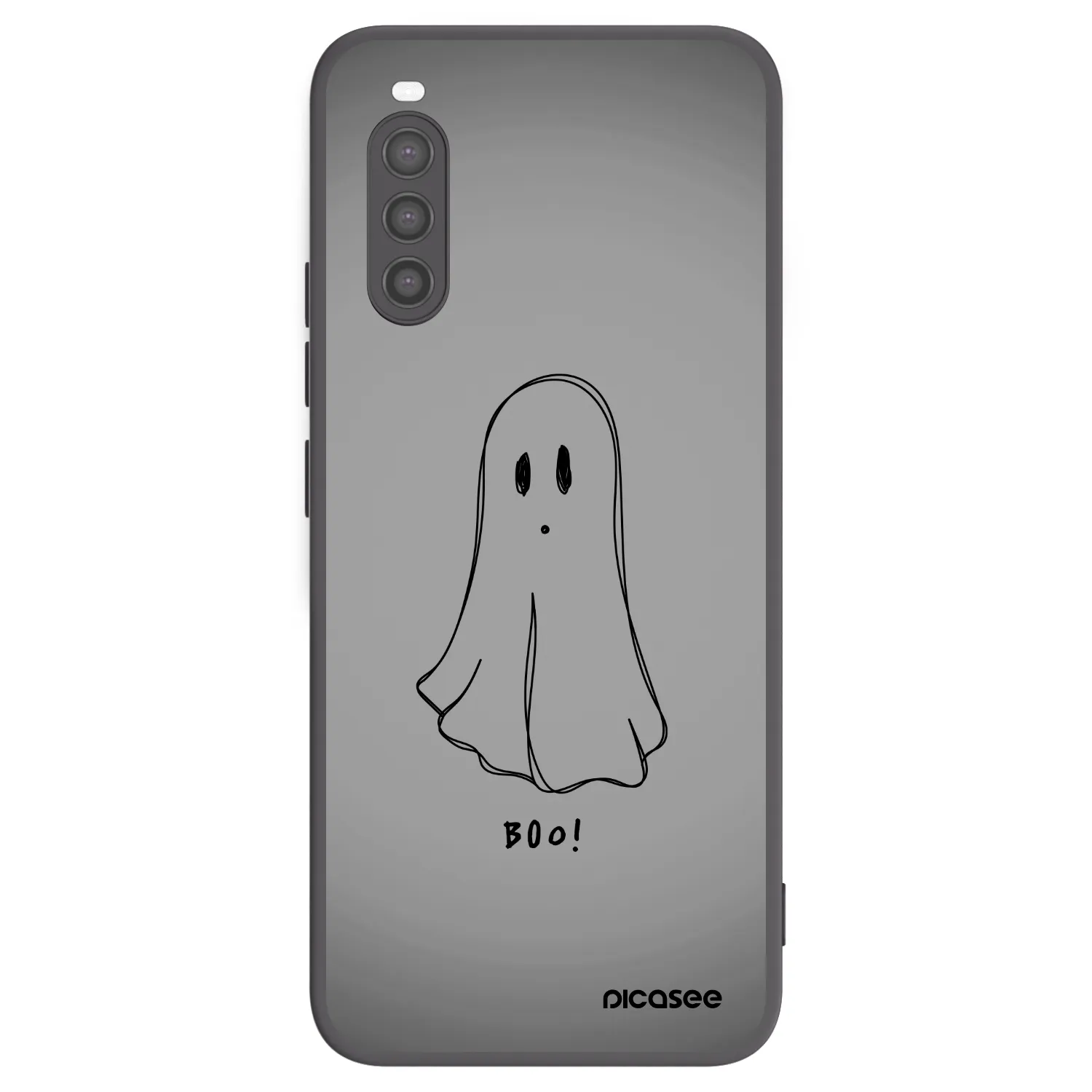 Picasee Sony Xperia 10 II Hülle - Schwarzes Silikon - Ghost
