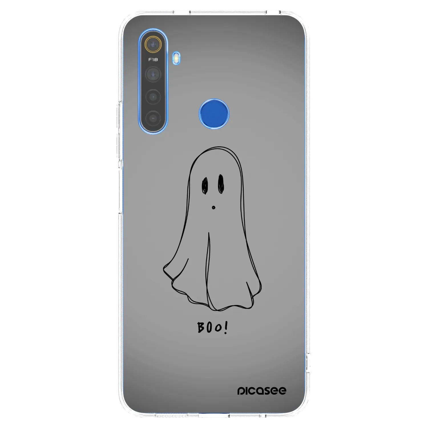 Picasee Realme 5 Hülle - Transparentes Silikon - Ghost