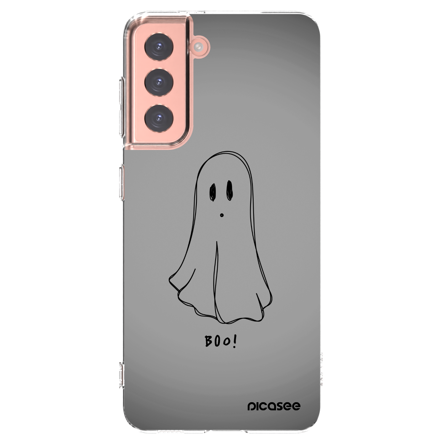 Picasee Samsung Galaxy S21 5G G991B Hülle - Transparentes Silikon - Ghost
