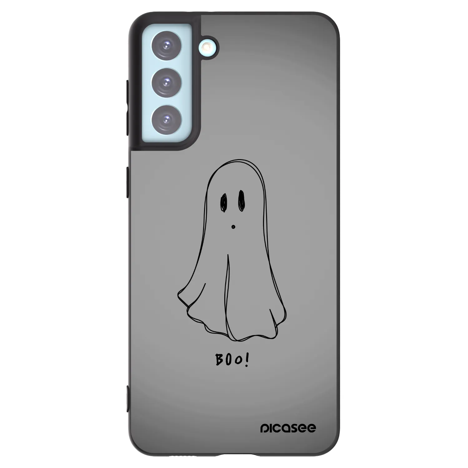 Picasee Samsung Galaxy S21+ 5G G996F Hülle - Schwarzes Silikon - Ghost