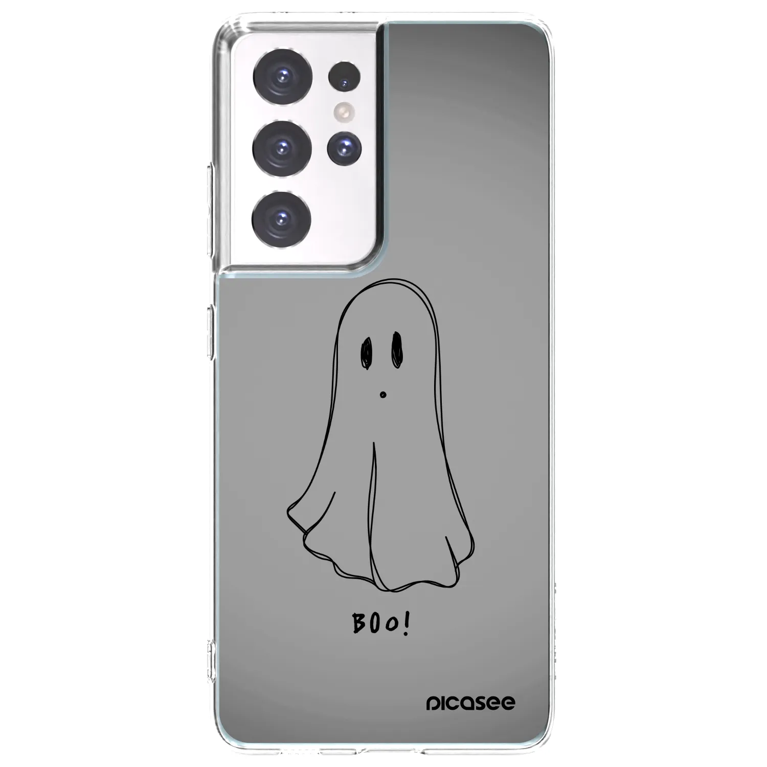Picasee Samsung Galaxy S21 Ultra 5G G998B Hülle - Transparentes Silikon - Ghost