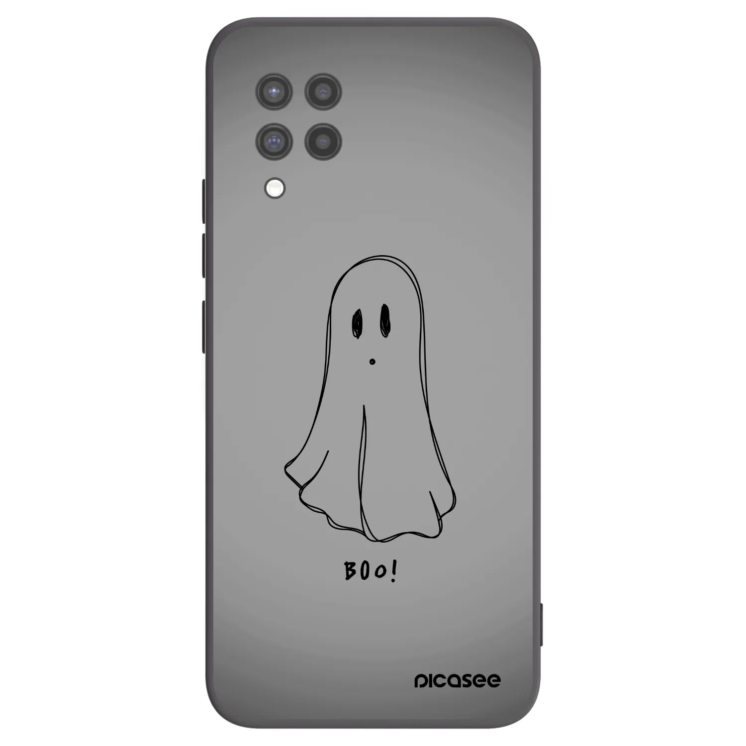 Picasee Samsung Galaxy A42 A426B Hülle - Schwarzes Silikon - Ghost