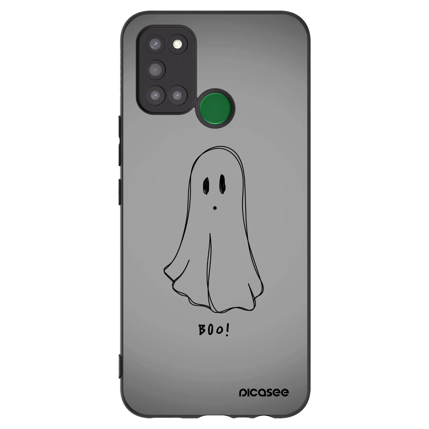 Picasee Realme 7i Hülle - Schwarzes Silikon - Ghost
