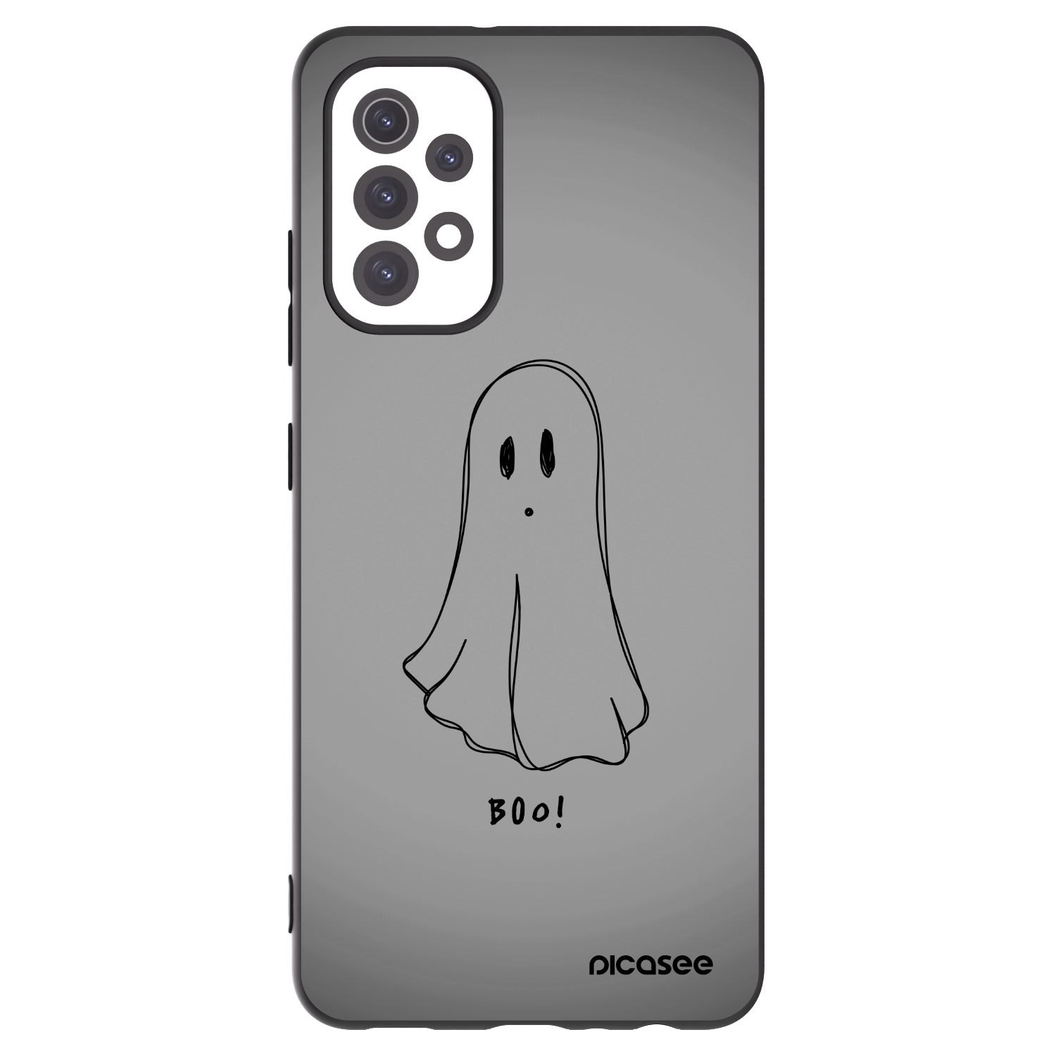 Picasee Samsung Galaxy A32 5G A326B Hülle - Schwarzes Silikon - Ghost