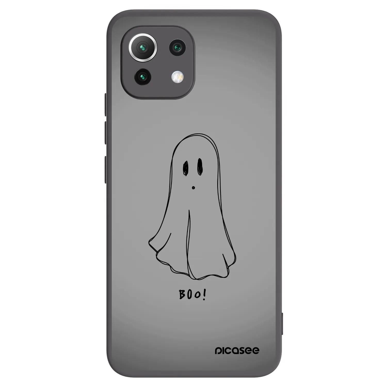 Picasee Xiaomi Mi 11 Lite Hülle - Schwarzes Silikon - Ghost