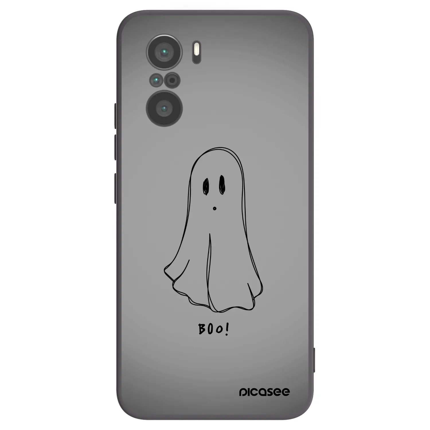 Picasee Xiaomi Poco F3 Hülle - Schwarzes Silikon - Ghost