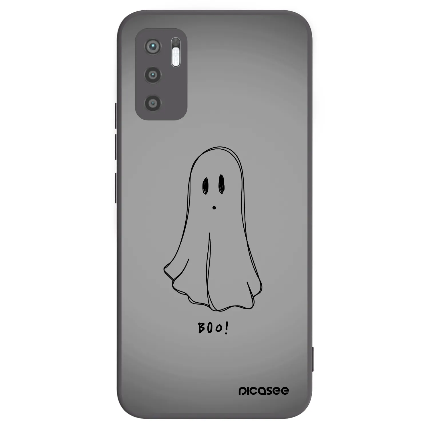 Picasee Xiaomi Redmi Note 10 5G Hülle - Schwarzes Silikon - Ghost