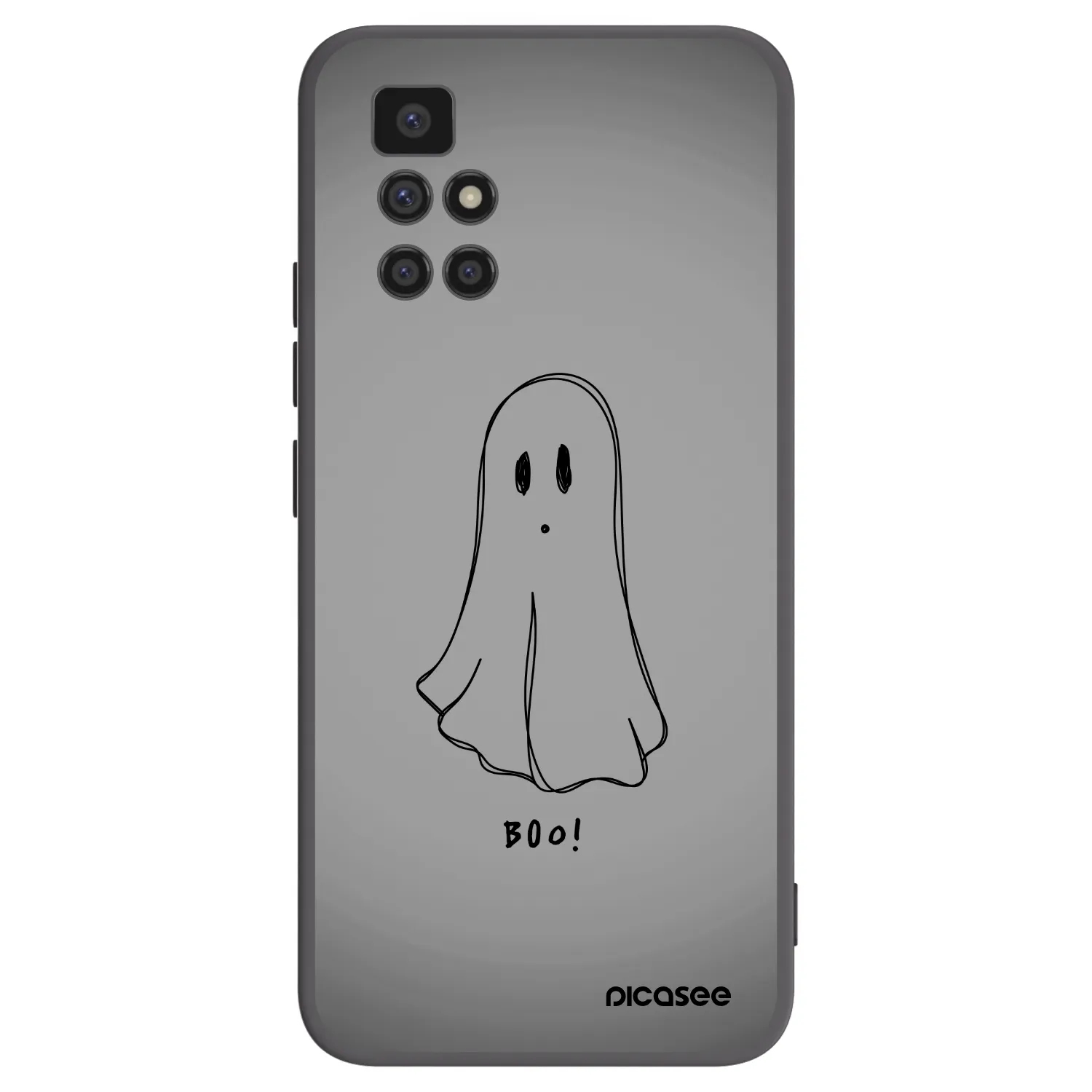 Picasee Xiaomi Redmi 10 Hülle - Schwarzes Silikon - Ghost