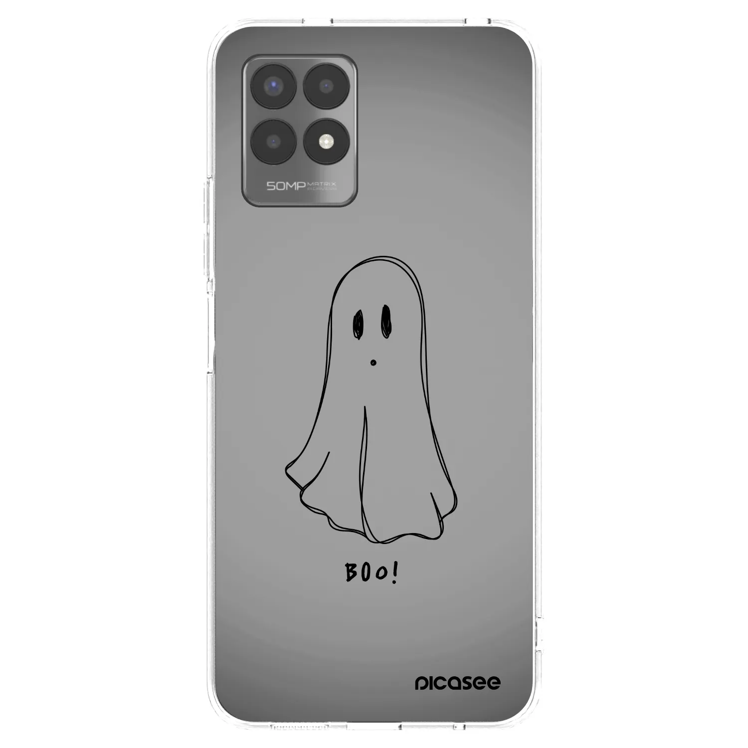 Picasee Realme 8i Hülle - Transparentes Silikon - Ghost
