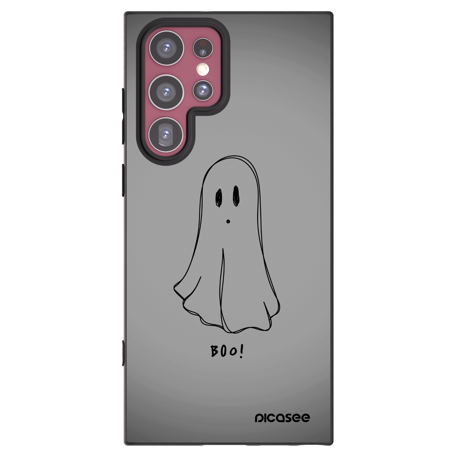 Picasee Samsung Galaxy S22 Ultra 5G Hülle - Schwarzes Silikon - Ghost