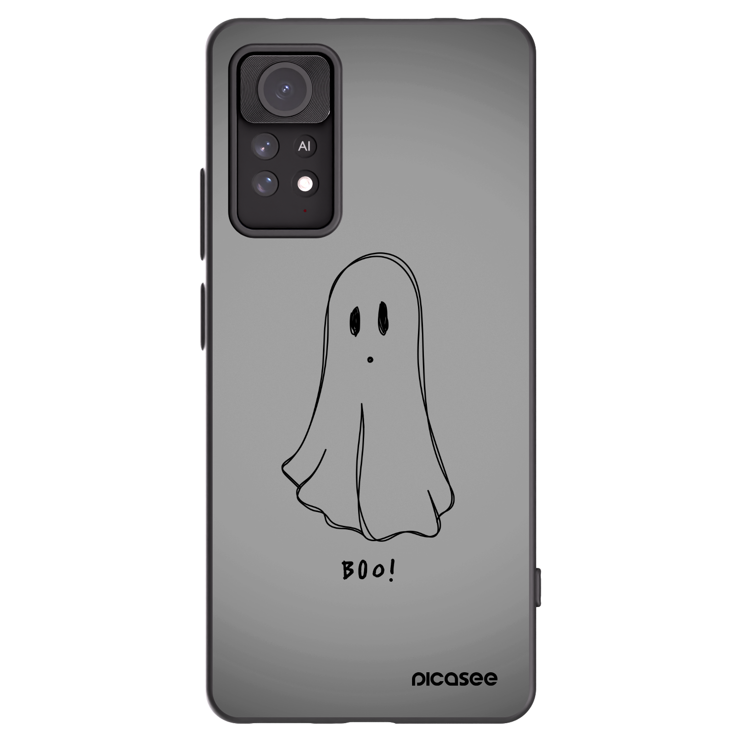 Picasee Xiaomi Redmi Note 11 Pro 5G Hülle - Schwarzes Silikon - Ghost