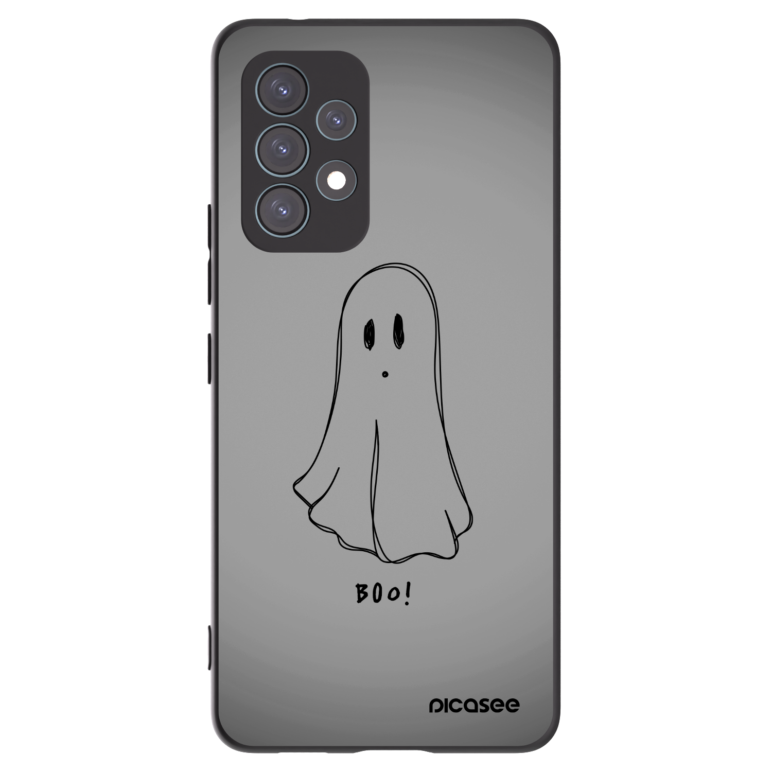 Picasee Samsung Galaxy A53 5G A536 Hülle - Schwarzes Silikon - Ghost