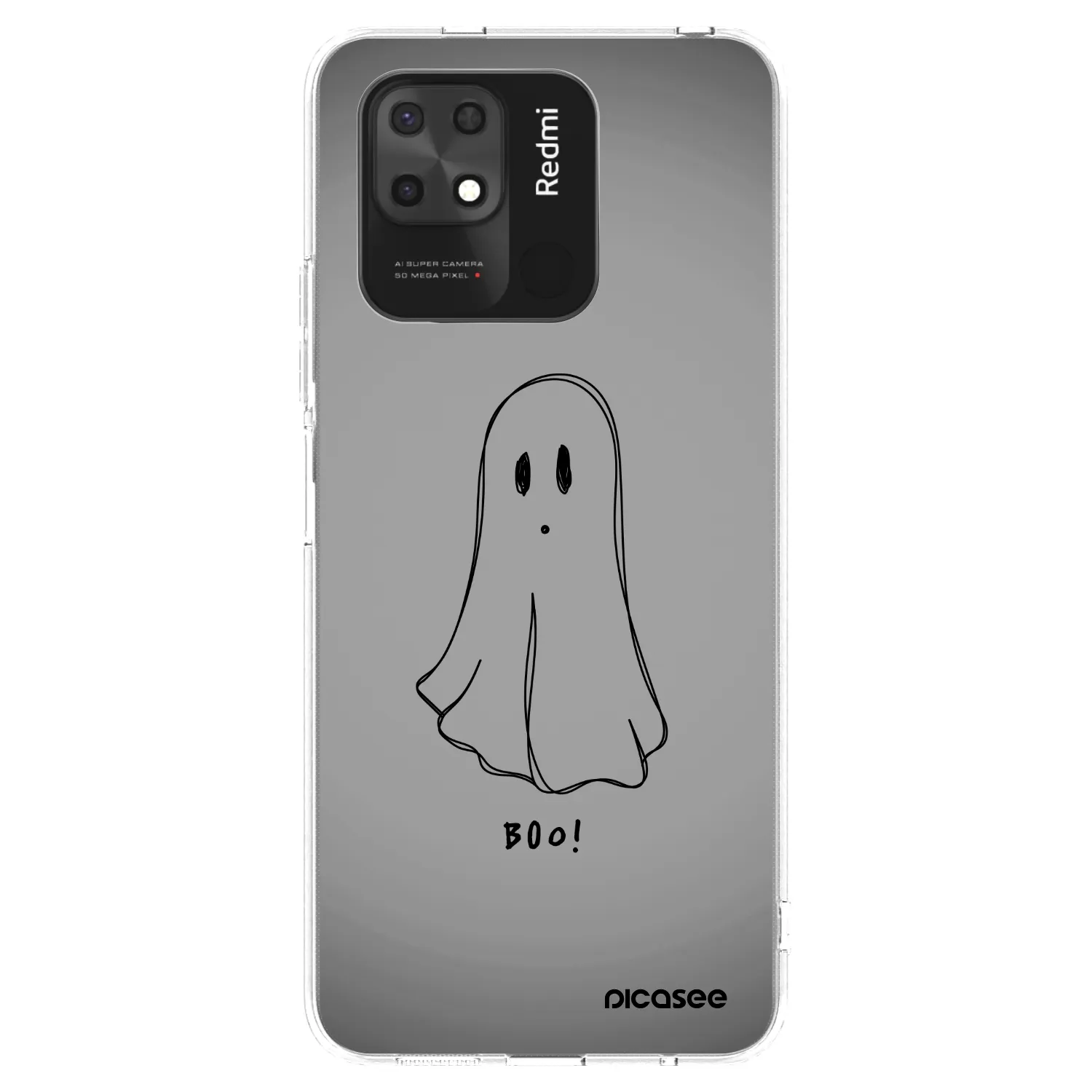 Picasee Xiaomi Redmi 10C Hülle - Transparentes Silikon - Ghost