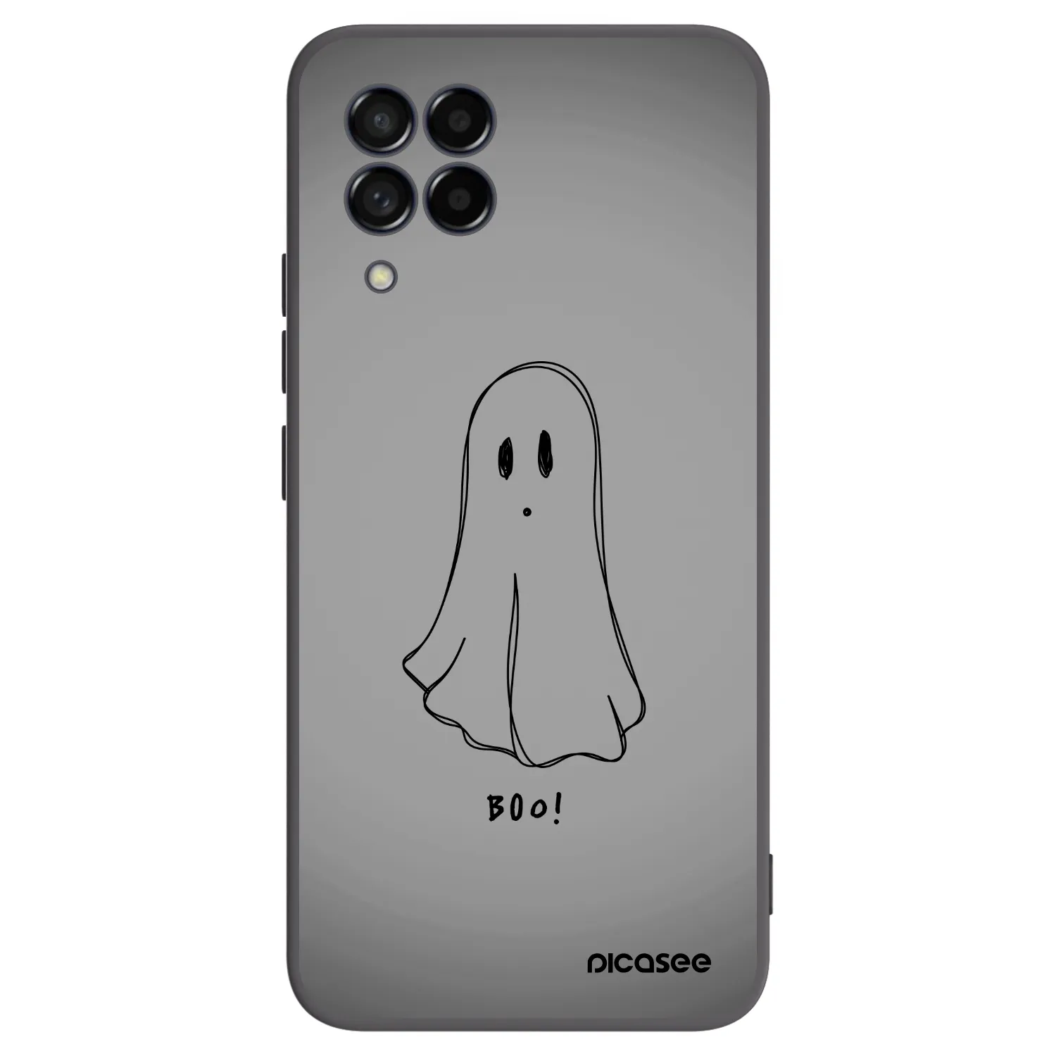 Picasee Samsung Galaxy M53 5G Hülle - Schwarzes Silikon - Ghost