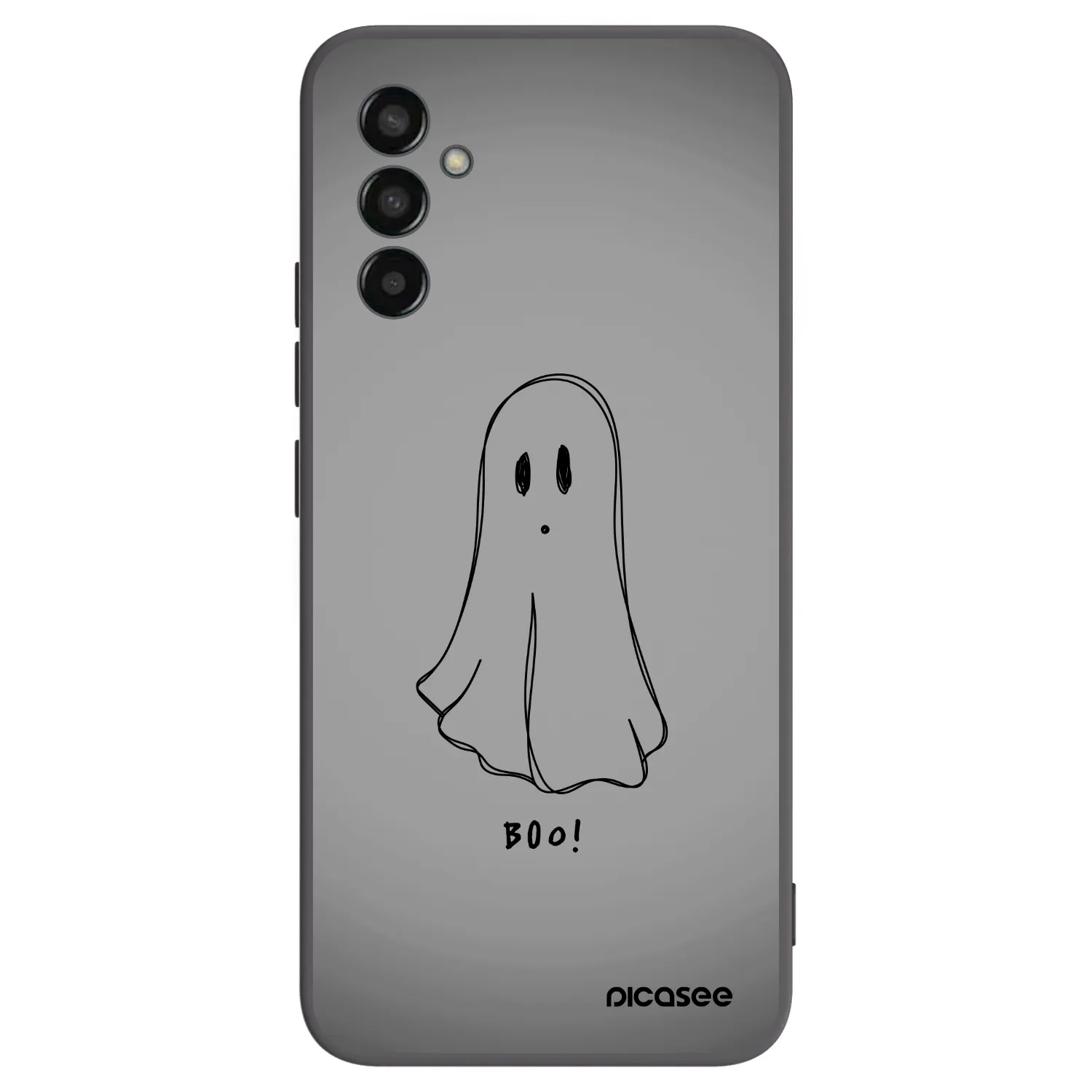 Picasee Samsung Galaxy M13 M135F Hülle - Schwarzes Silikon - Ghost