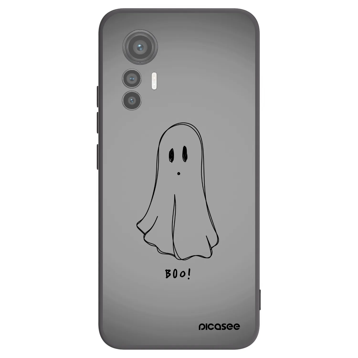 Picasee Xiaomi 12 Lite Hülle - Schwarzes Silikon - Ghost