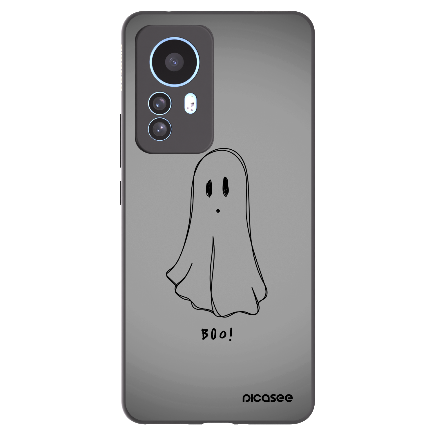 Picasee Xiaomi 12T Pro Hülle - Schwarzes Silikon - Ghost