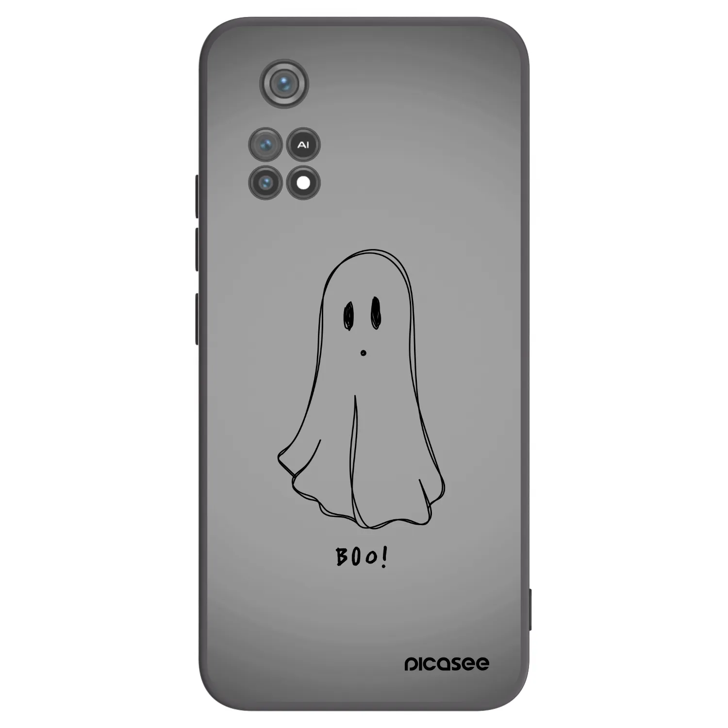Picasee Xiaomi Poco M4 Pro Hülle - Schwarzes Silikon - Ghost