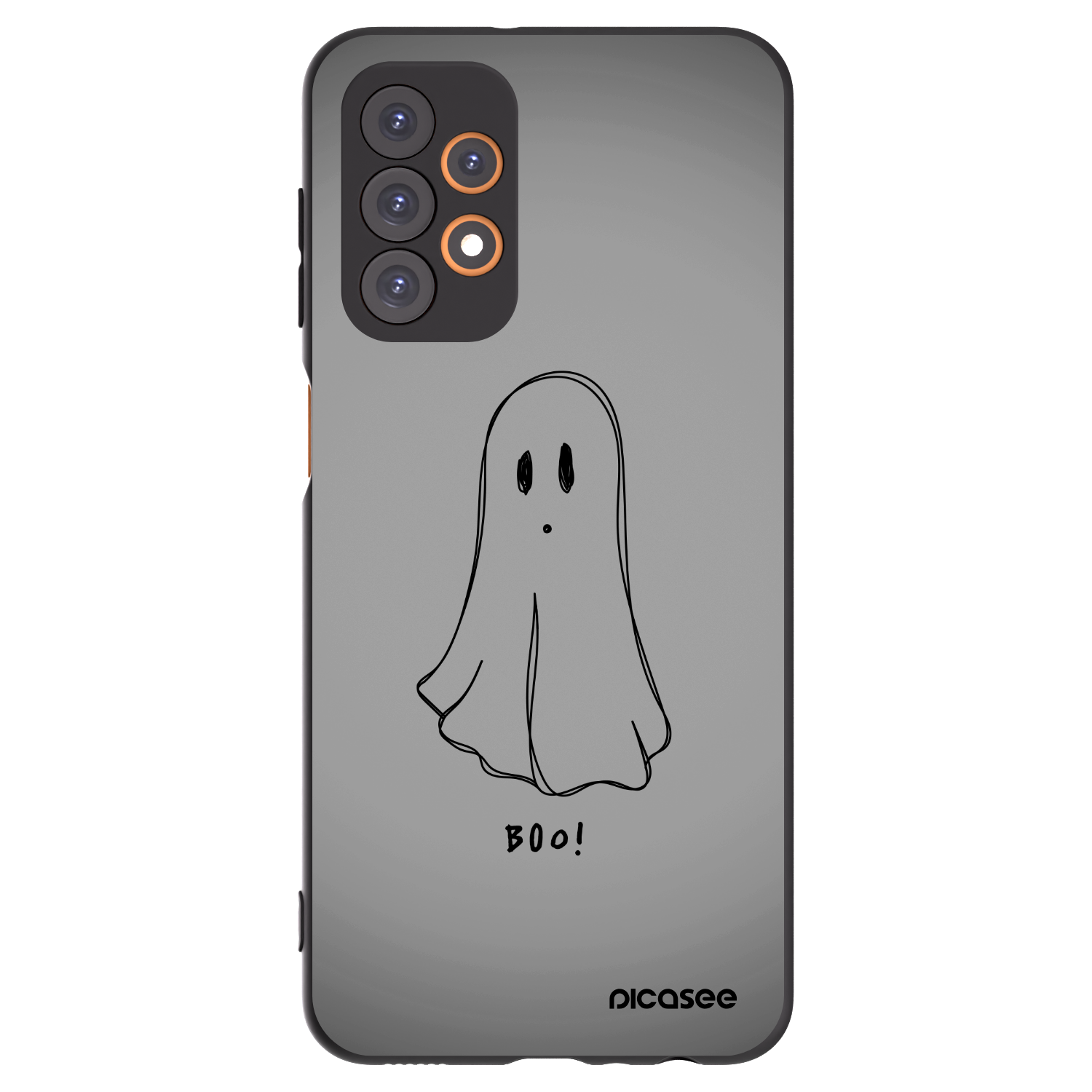 Picasee Samsung Galaxy A23 A235F 4G Hülle - Schwarzes Silikon - Ghost