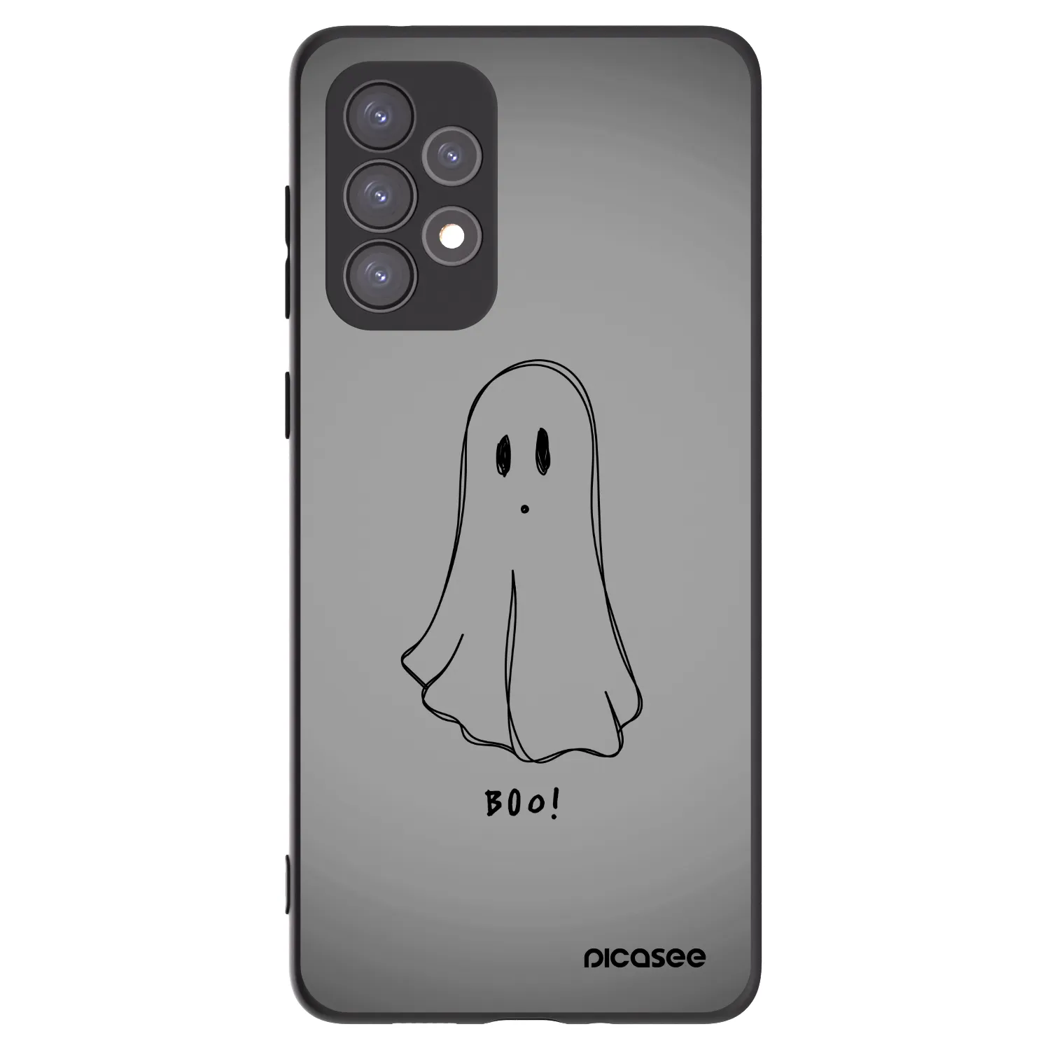 Picasee Samsung Galaxy A73 5G Hülle - Schwarzes Silikon - Ghost
