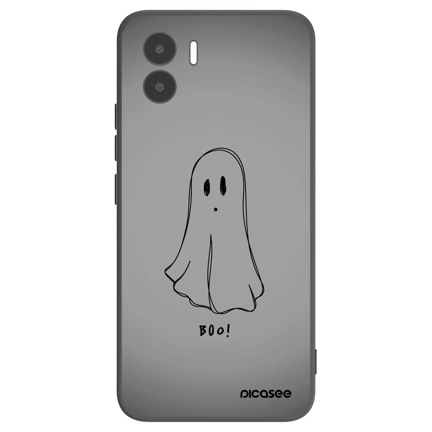 Picasee Xiaomi Redmi A1 Hülle - Schwarzes Silikon - Ghost