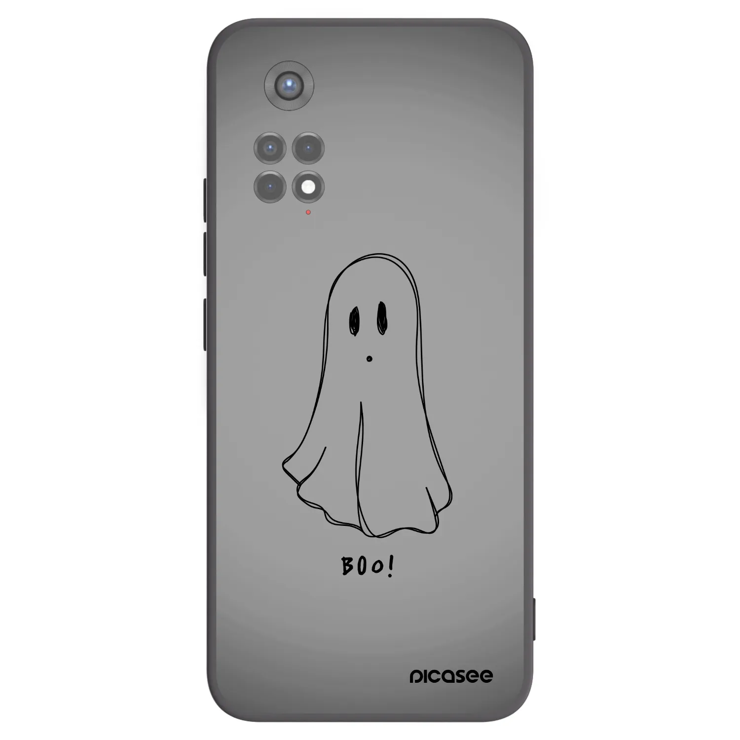 Picasee Xiaomi Redmi Note 11S 5G Hülle - Schwarzes Silikon - Ghost