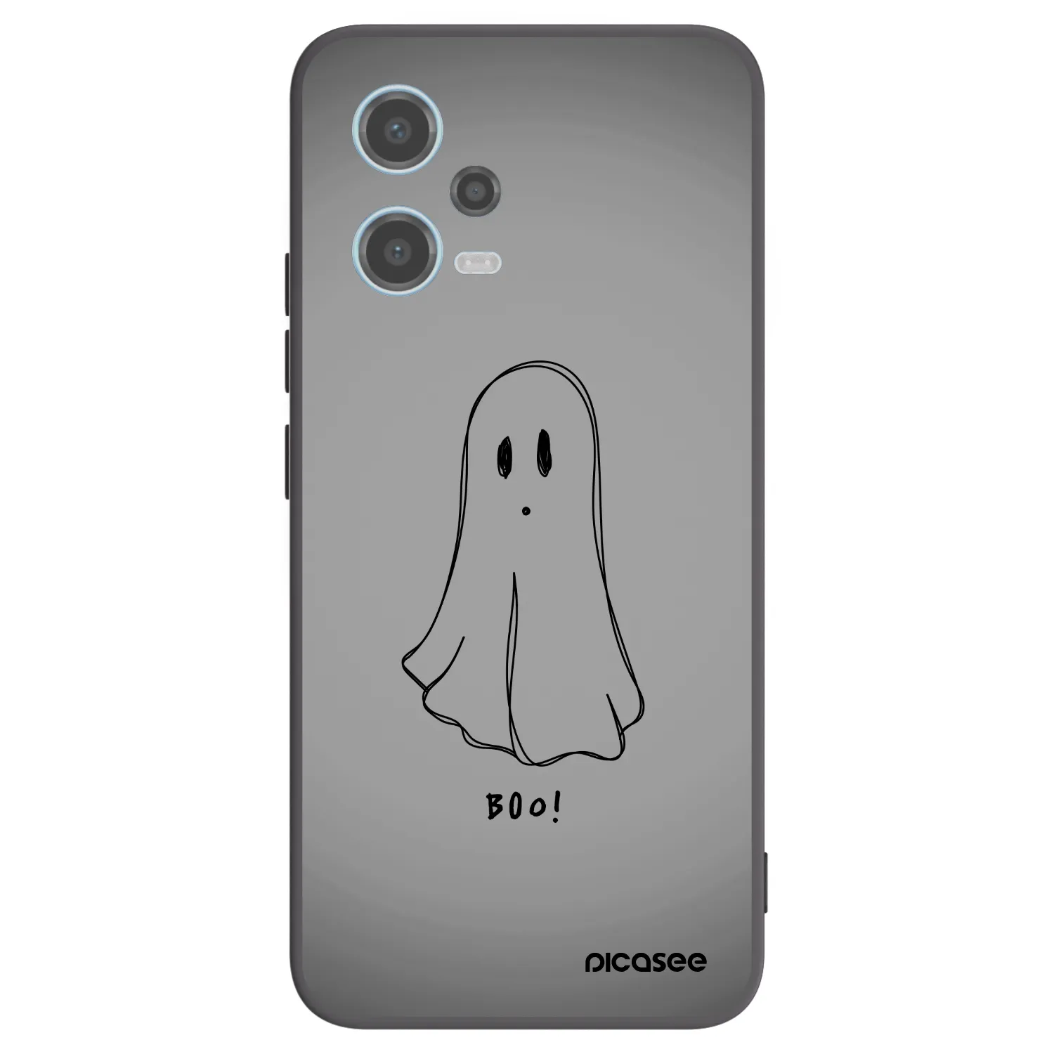 Picasee Xiaomi Redmi Note 12 5G Hülle - Schwarzes Silikon - Ghost