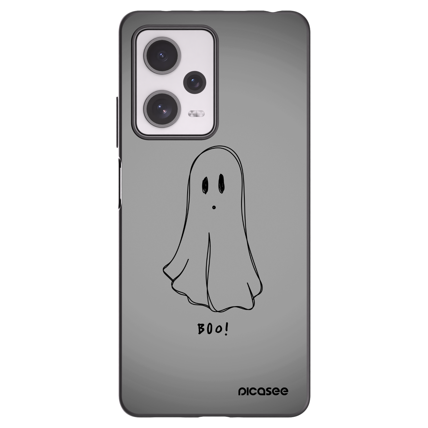 Picasee Xiaomi Redmi Note 12 Pro+ 5G Hülle - Schwarzes Silikon - Ghost