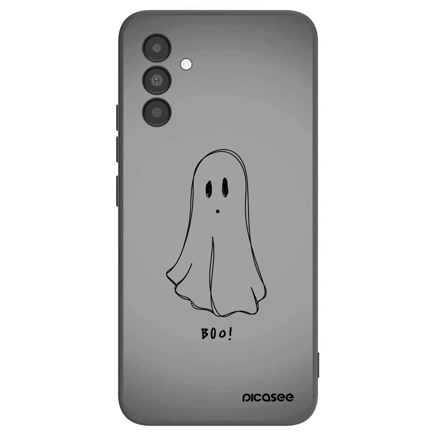 Picasee Samsung Galaxy A04s A047F Hülle - Schwarzes Silikon - Ghost