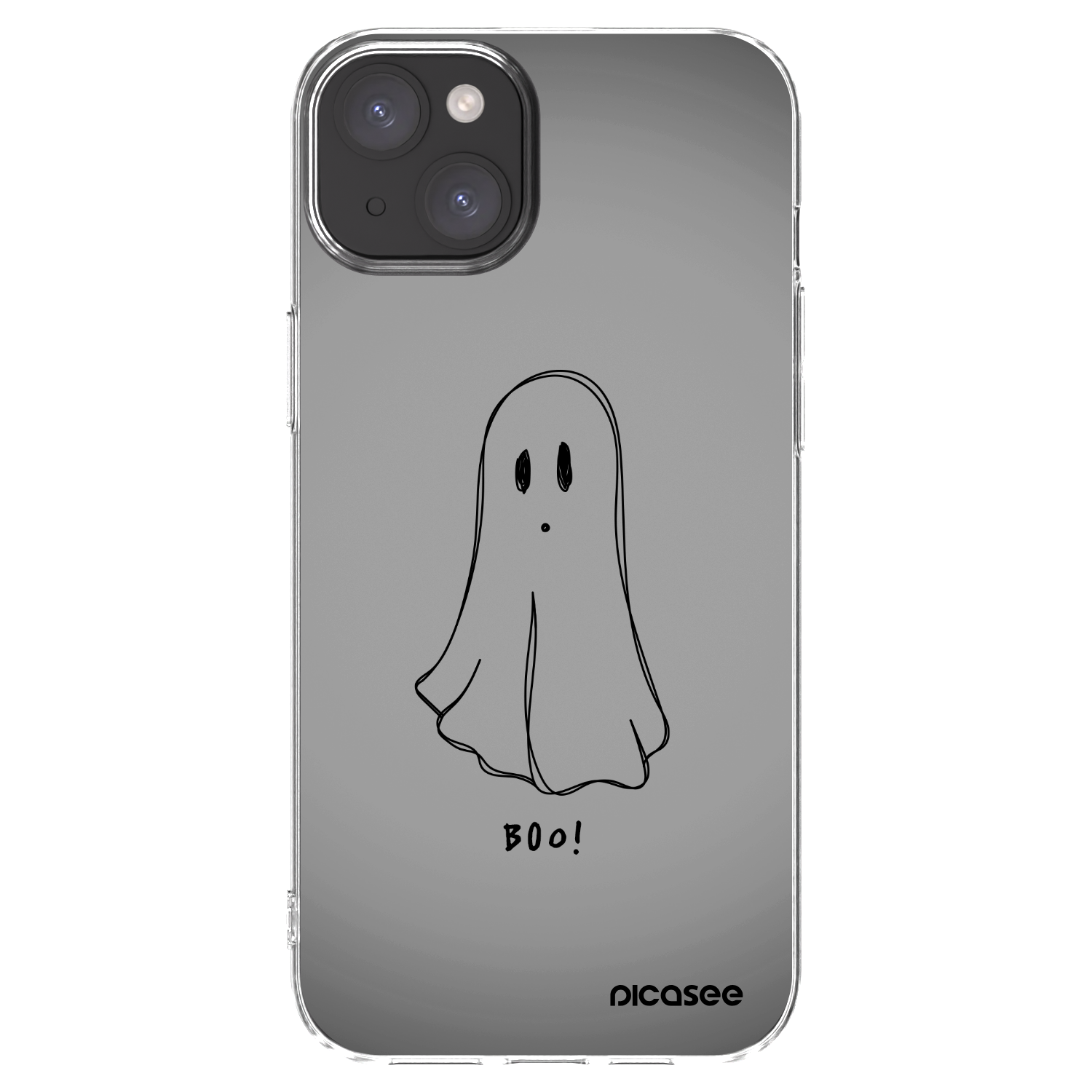 Picasee Apple iPhone 15 Plus Hülle - Transparentes Silikon - Ghost