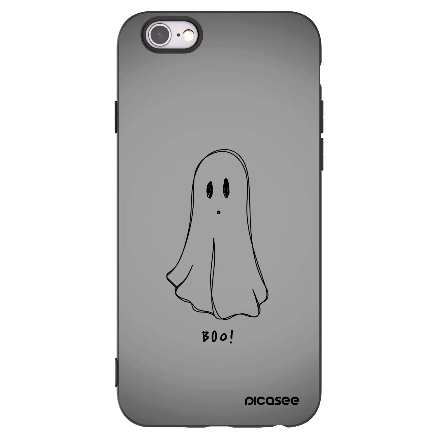 Picasee Apple iPhone 6/6S Hülle - Schwarzes Silikon - Ghost