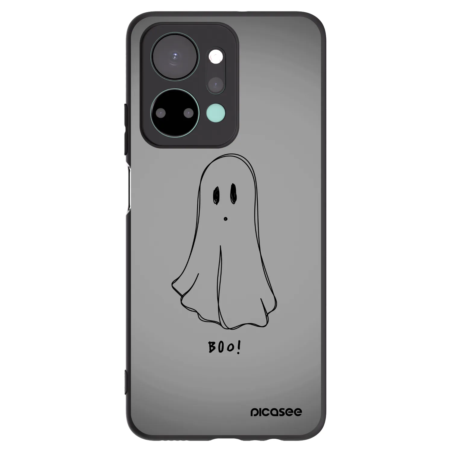 Picasee Honor X7a Hülle - Schwarzes Silikon - Ghost