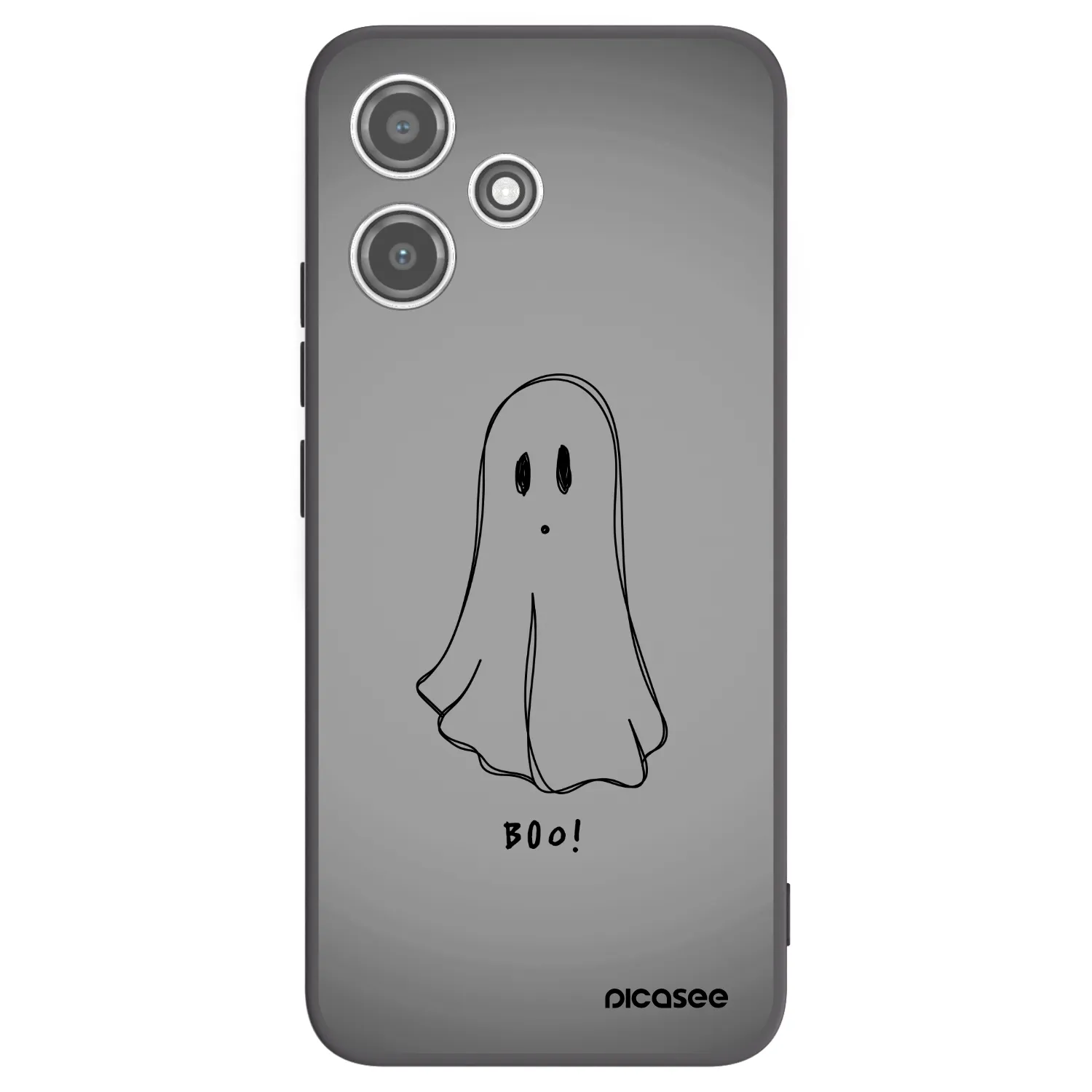 Picasee Xiaomi Redmi 12 5G Hülle - Schwarzes Silikon - Ghost