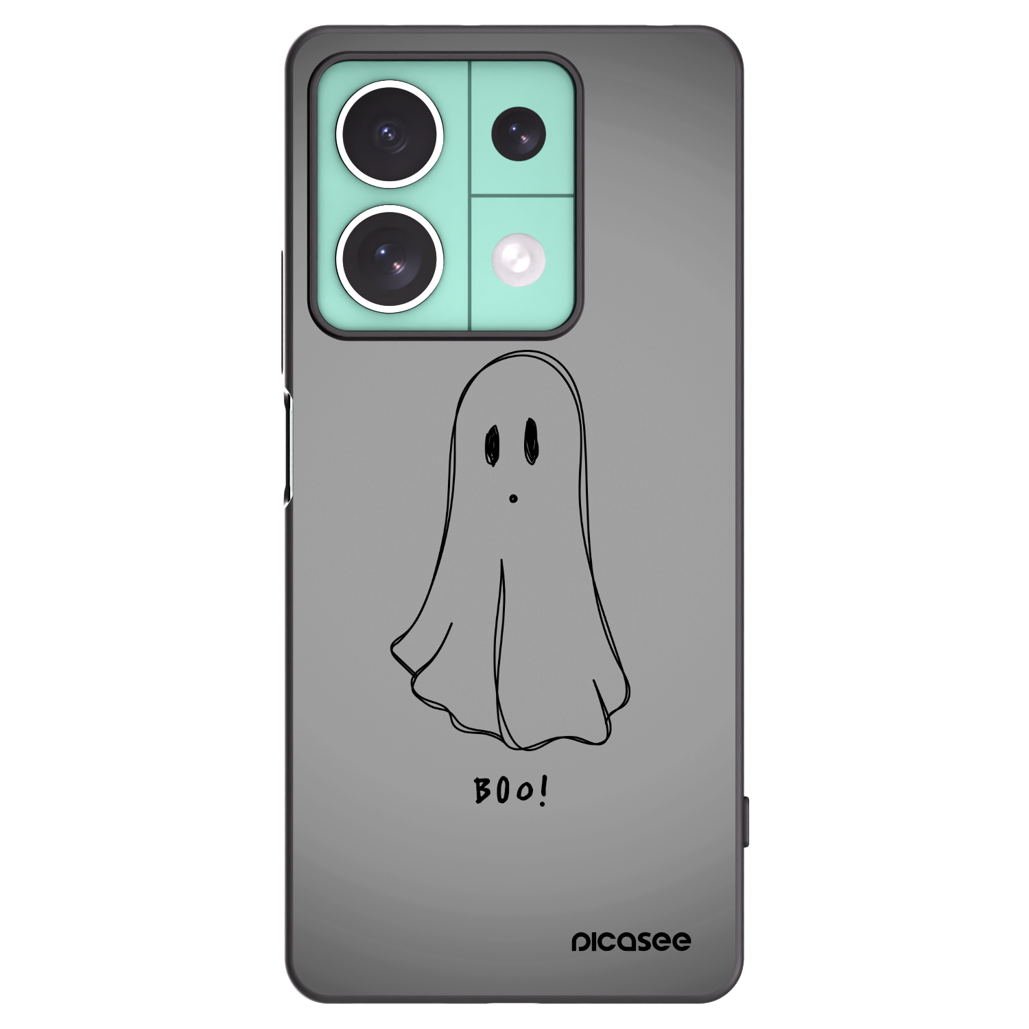Picasee Xiaomi Redmi Note 13 5G Hülle - Schwarzes Silikon - Ghost