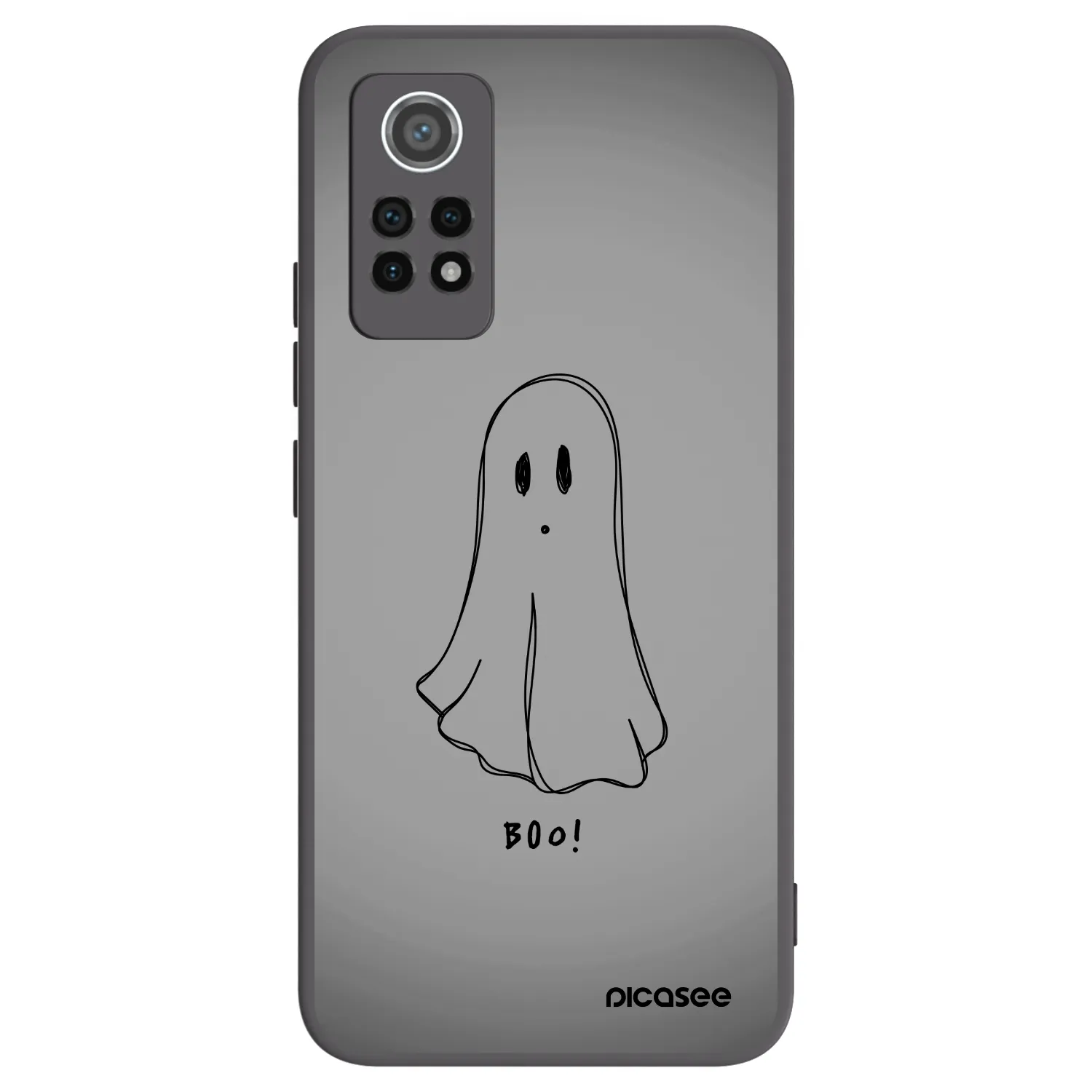 Picasee Xiaomi Redmi Note 12 Pro 4G Hülle - Schwarzes Silikon - Ghost
