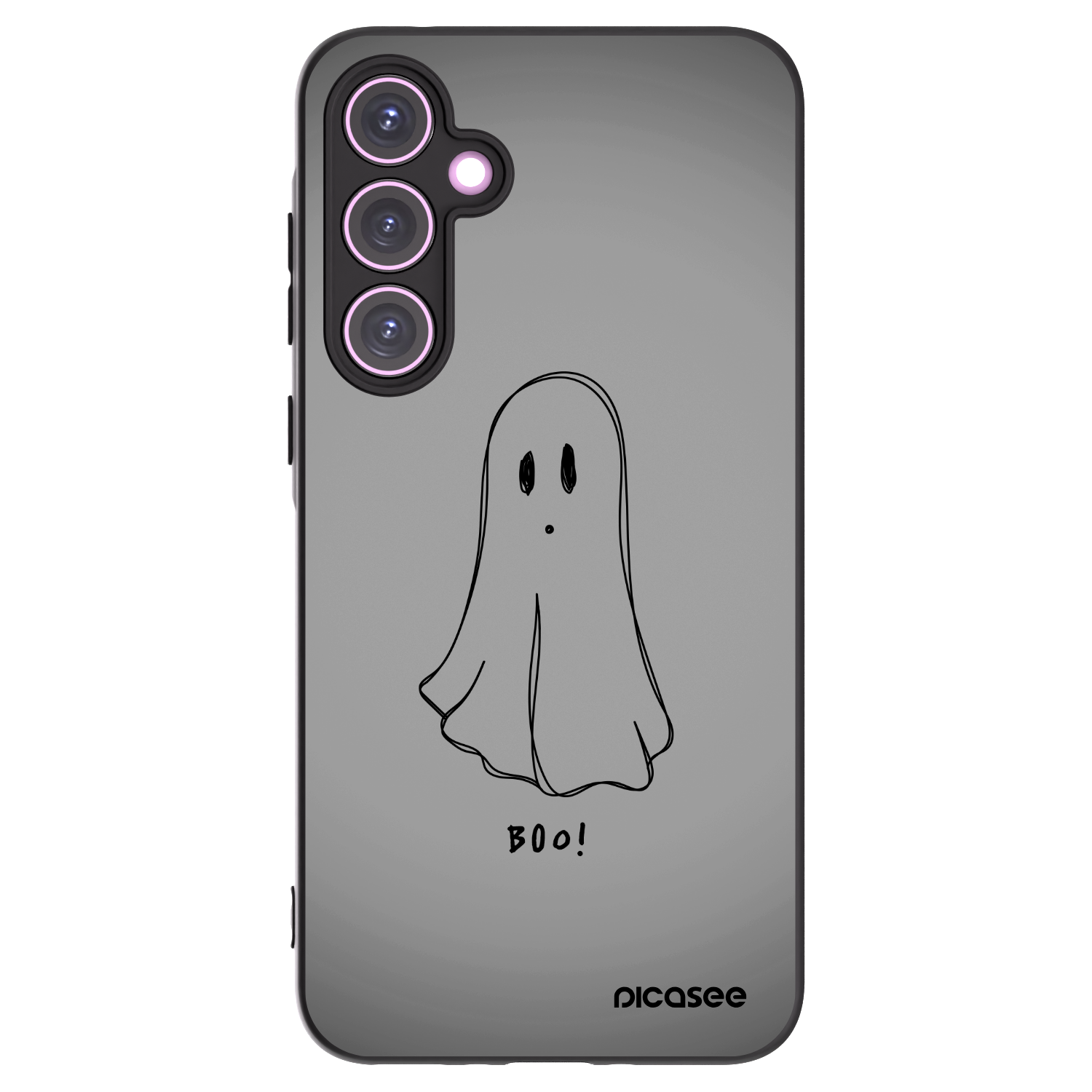 Picasee Samsung Galaxy A35 5G A356B Hülle - Schwarzes Silikon - Ghost