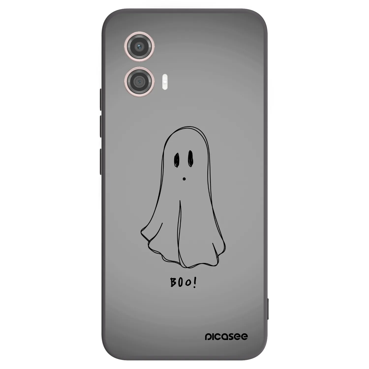 Picasee Motorola Moto G53 5G Hülle - Schwarzes Silikon - Ghost