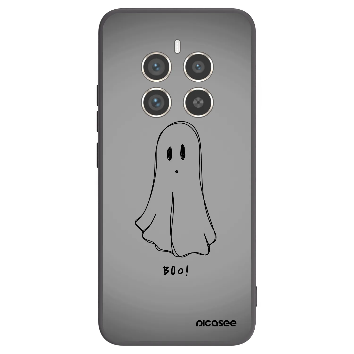Picasee Realme 12 Pro 5G Hülle - Schwarzes Silikon - Ghost